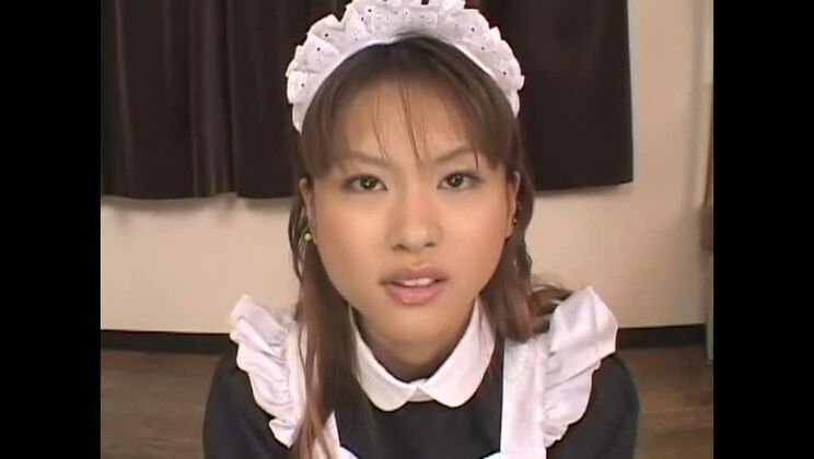 Hot Japanese female in love with the facials