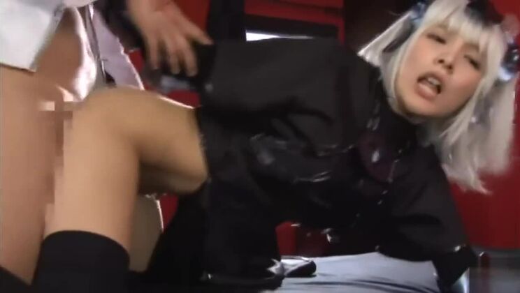 Adorable breasty Japanese hussy