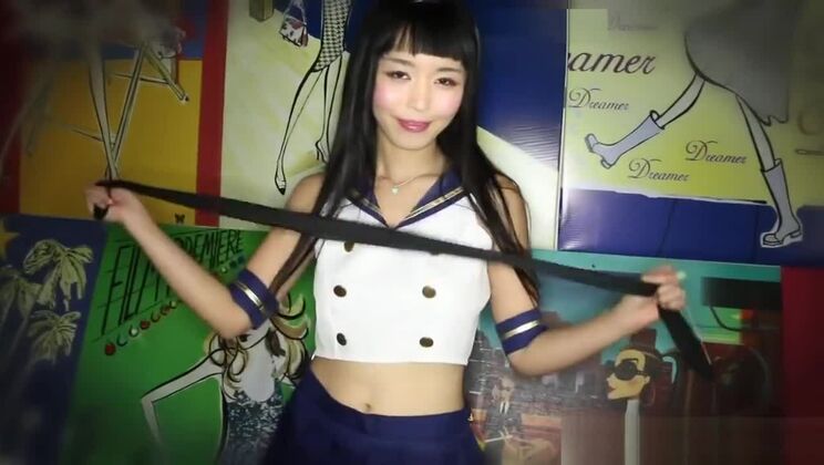 Sexy Japanese tart is attending in cosplay XXX movie