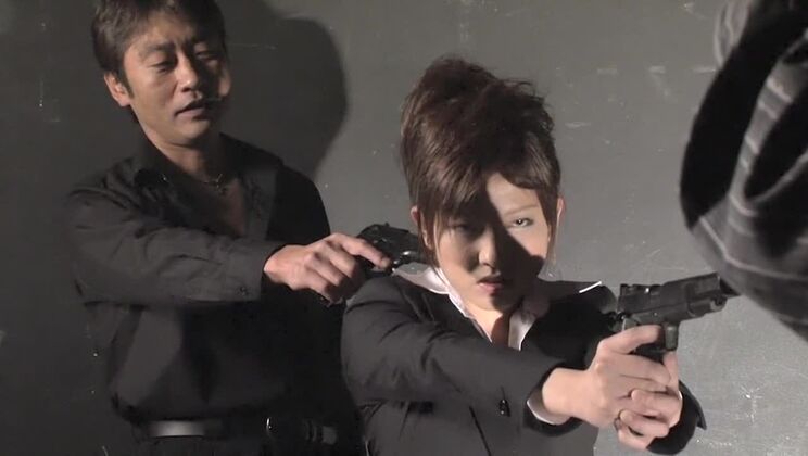 Pretty Japanese harlot making a kinky fetish performance