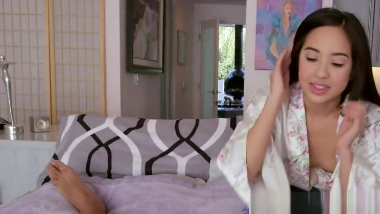 Petite asian amateur sucking black cock