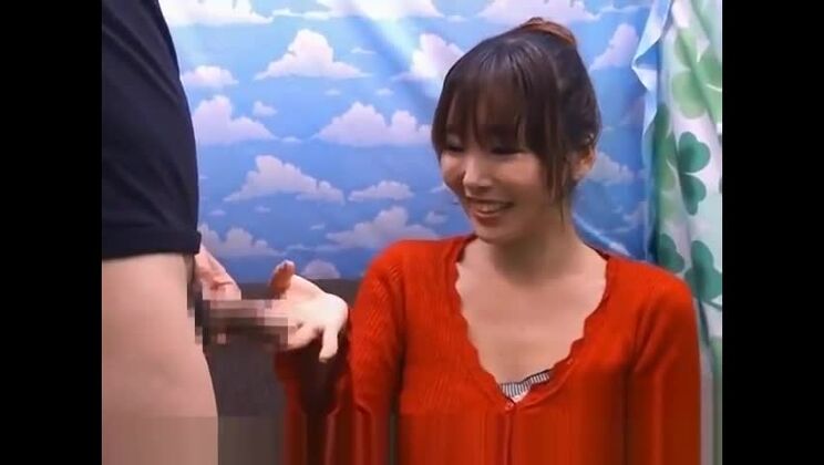 beautiful sexy japanese babe teases guy