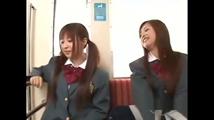 Schoolgirl Kissing Getting Her Tits Rubbed Nipples Sucked By Other Schoolgi