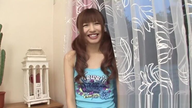 Japanese teen bends over to get fucked