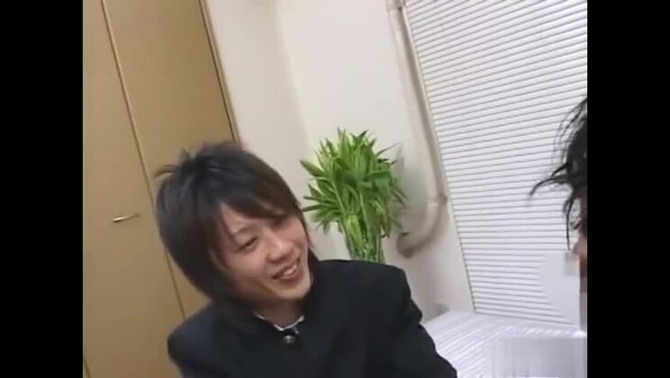 Japan daddy rimjob with cumshot