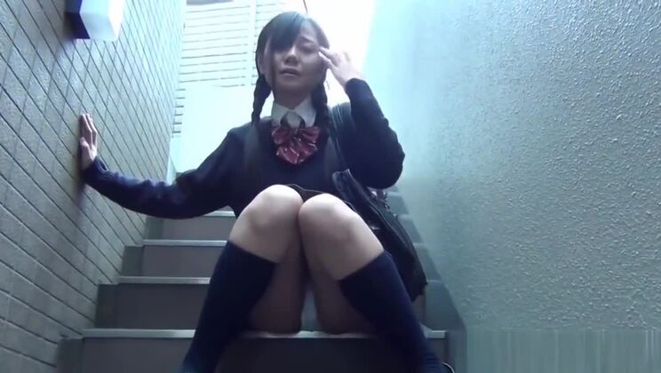 Teens flashing upskirt