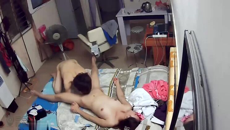 a husband humps his wife at home