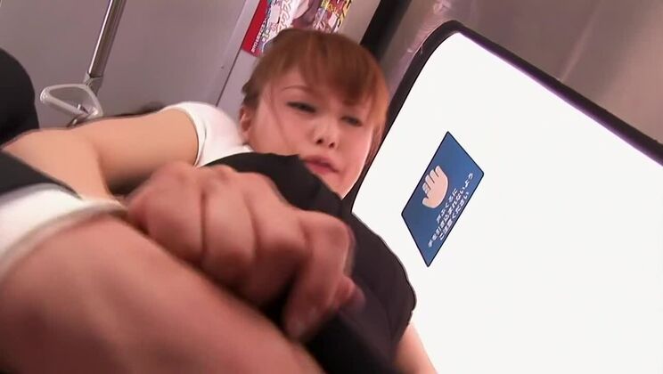 Crazy Japanese girl in Hottest Handjob, Public JAV scene