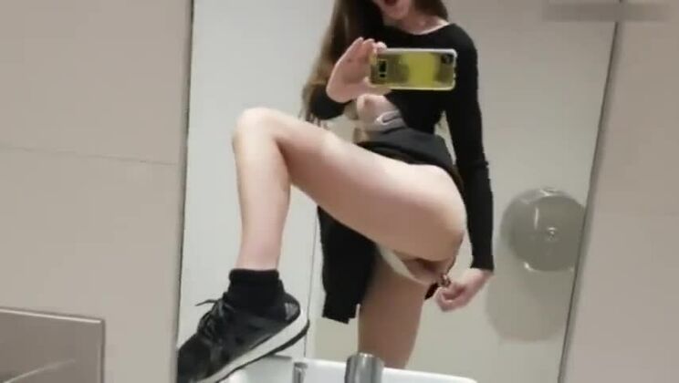 Musterbation IN PUBLIC RESTROOM