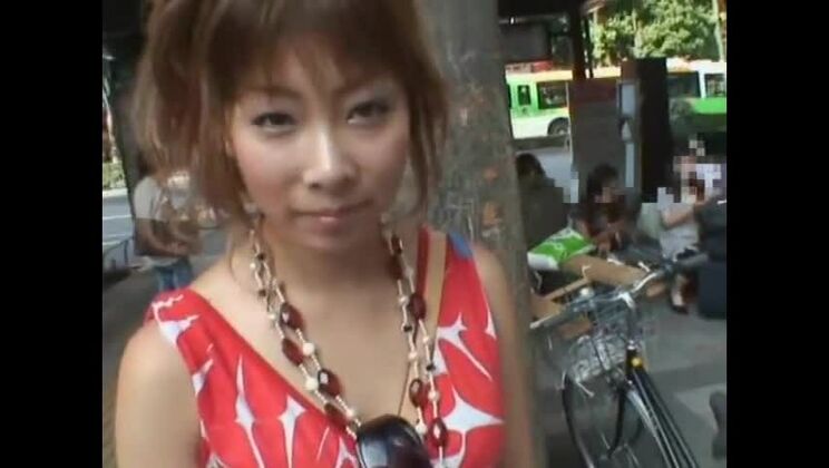 Exotic Japanese whore in Hottest Outdoor, Public JAV clip