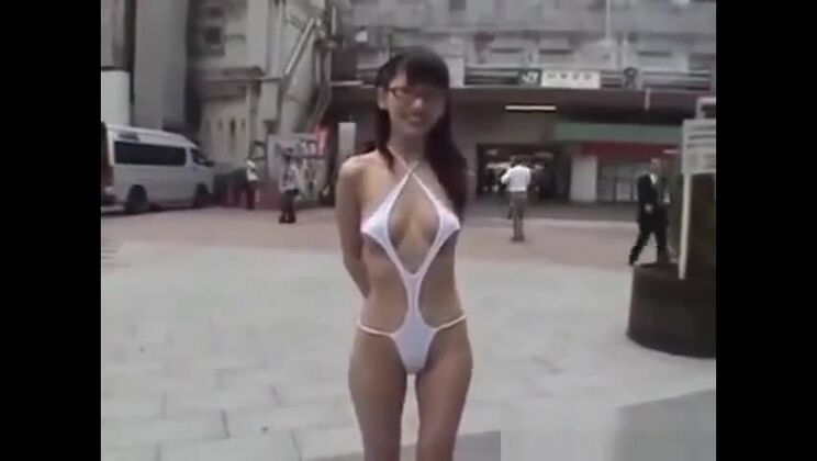 Walking semi-nude in Tokyo Streets
