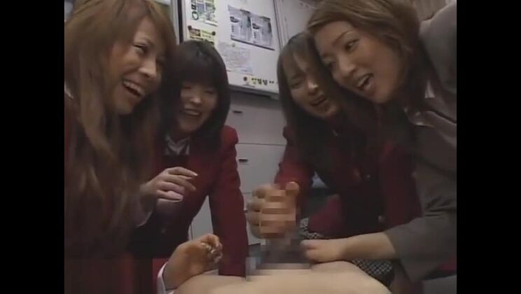 Asian teacher gets 3 schoolgirls to inspect dick sph (censored)
