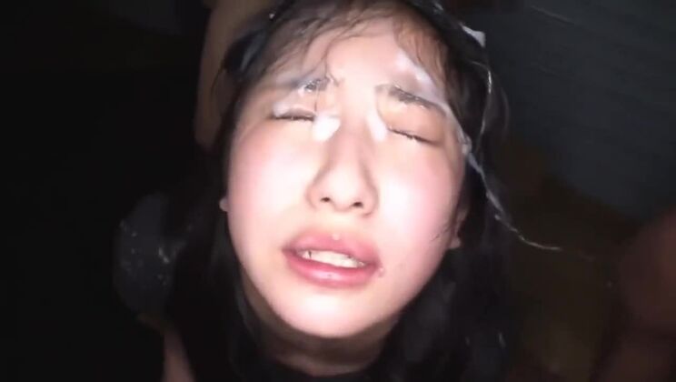 poor japanese teen facial