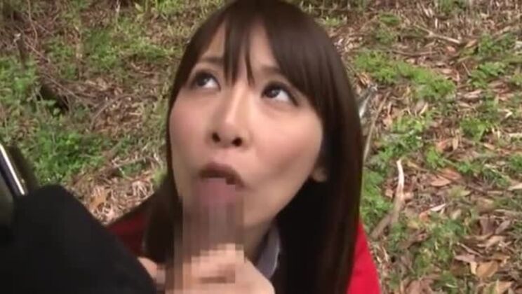 Japanese AV model is a cock sucking milf