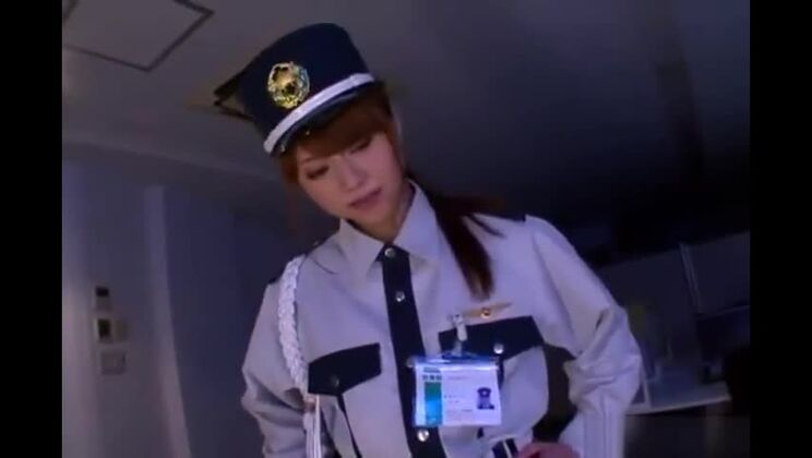 Japanese Cop Footjob